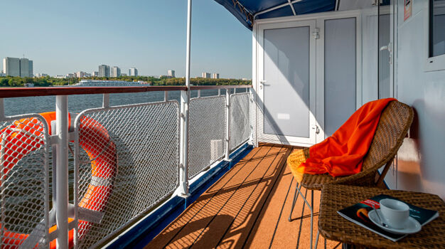 Балкон в каюте Полулюкс с балконом