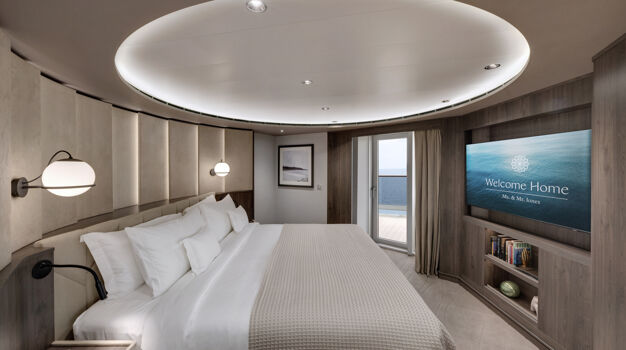 Спальня в каюте Cocoon Residence (CR)