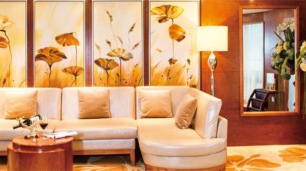 Гостиная в каюте Президентский Люкс