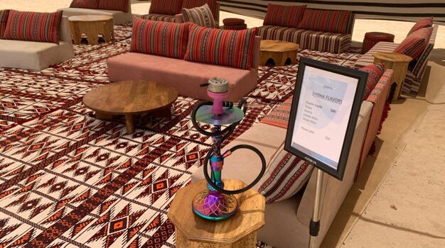 Кальянная на частном острове круизной компании Aroya в Красном море