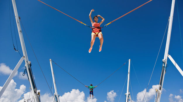 Прыжки на батуте Trampoline