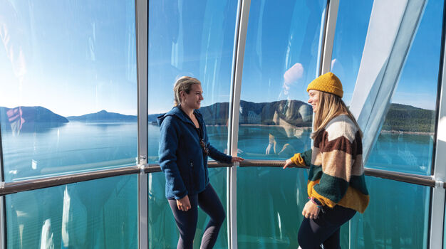 Вид из обзорной капсулы Nord Star