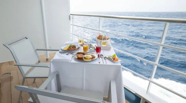 Балкон в каюте с балконом