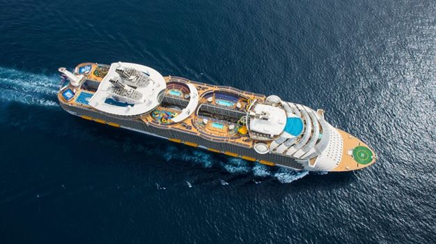 Symphony of the Seas вид сверху