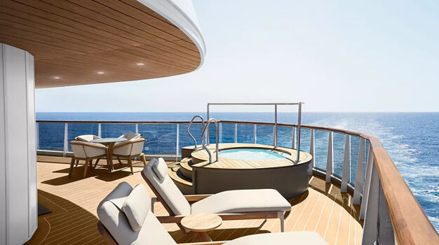 Терраса в каюте Cocoon residence