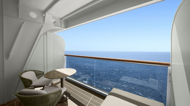 Балкон стандартной каюты - Ocean Terrace Suite (OT)