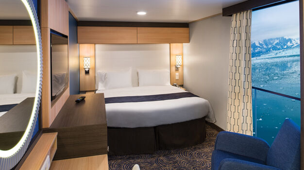 Внутренняя каюта с виртуальным экраном