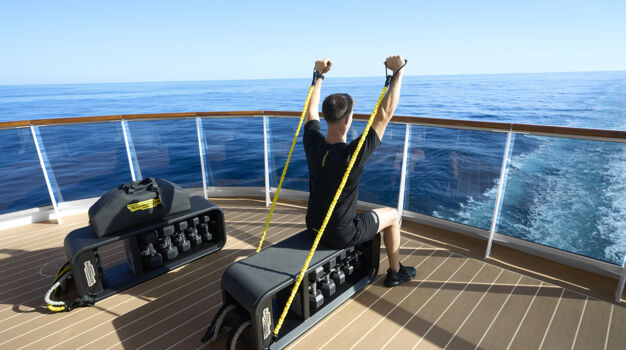 Тренажеры на террасе каюты Owner`s Residence (OR)