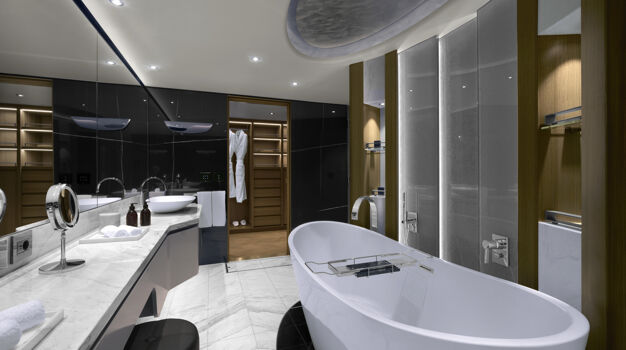 Ванная комната в каюте Owner`s Residence (OR)