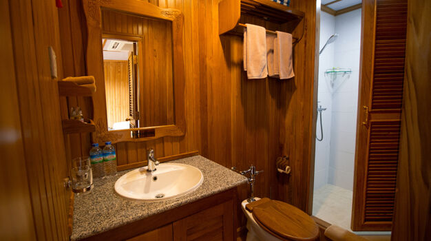 Ванная комната в каютах