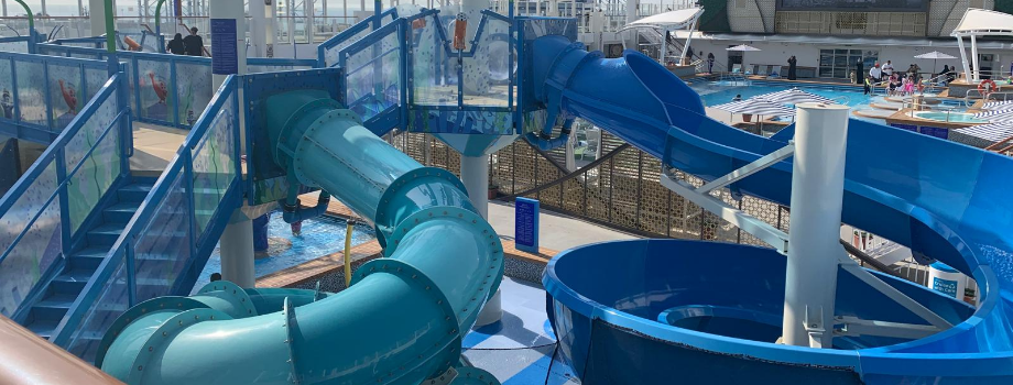 Водные горки на лайнере Aroya