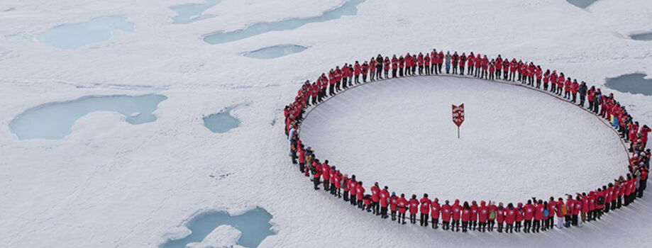 Церемония на Северном полюсе