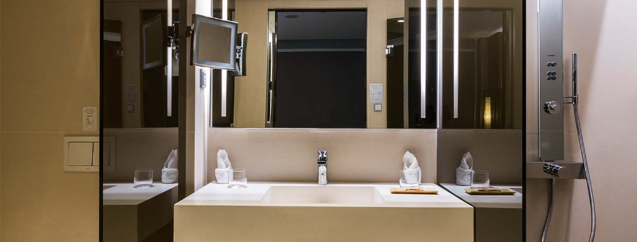 Ванная комната в каюте на Scenic Spirit