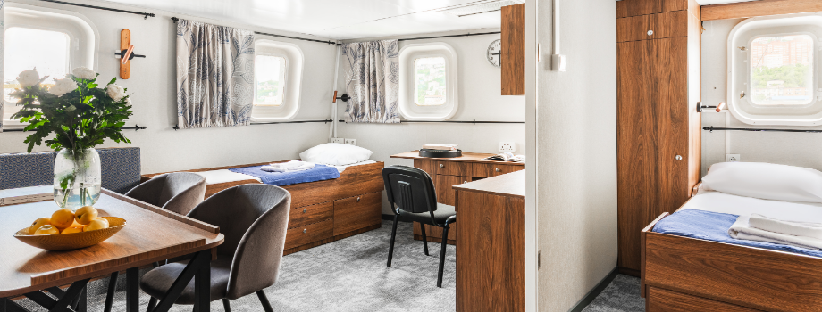 Каюта Люкс на судне Профессор Хромов