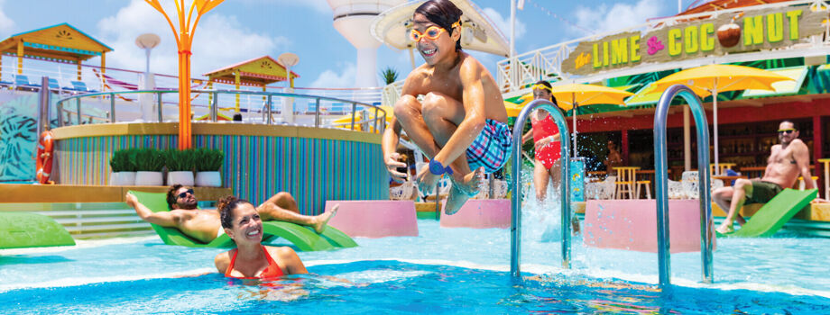 Бассейны на открытой палубе