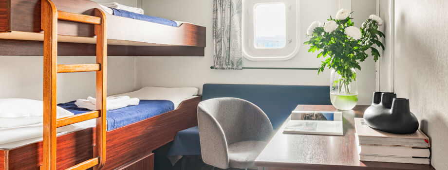 Каюта Супериор 2-х местная 2-х ярусная с собственными удобствами