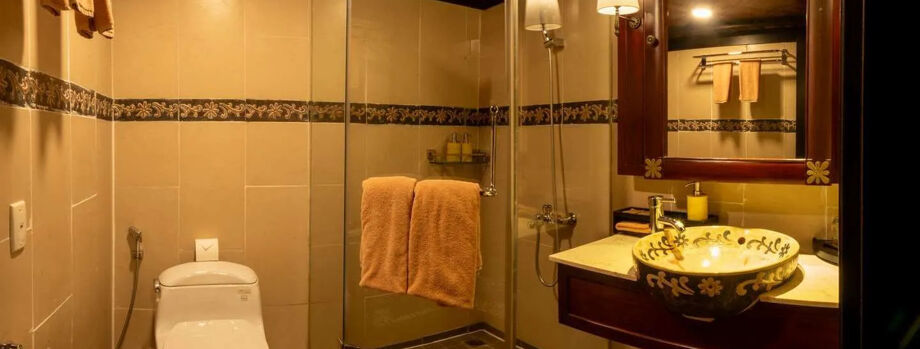 Ванная комната в каюте Делюкс 2М с балконом