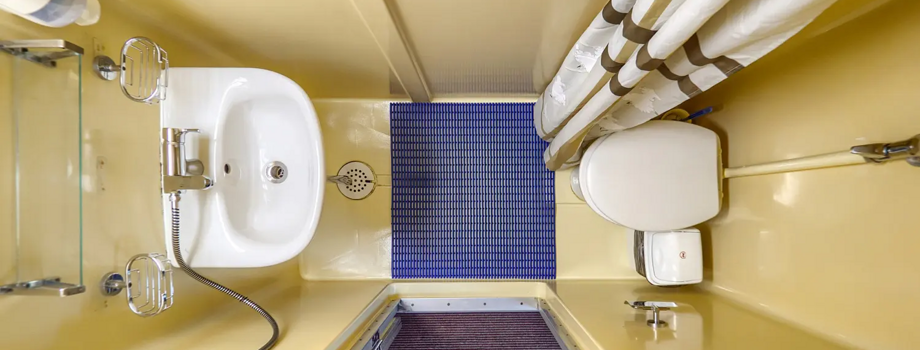 Ванная комната в каютах