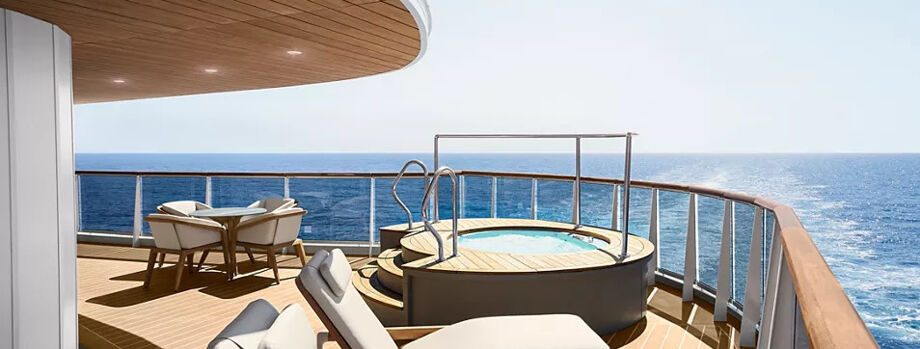 Терраса в каюте Cocoon residence