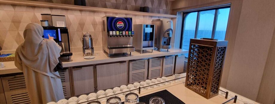 Напитки из автоматов в кафе Dallah