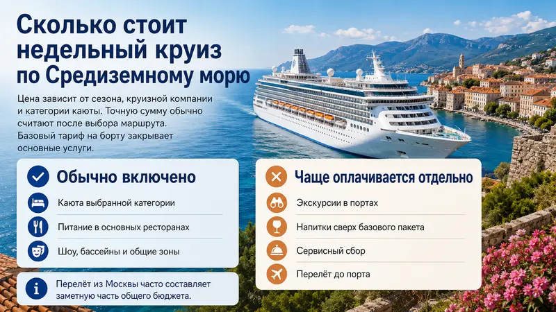 Что входит в цену круиза по Средиземному морю