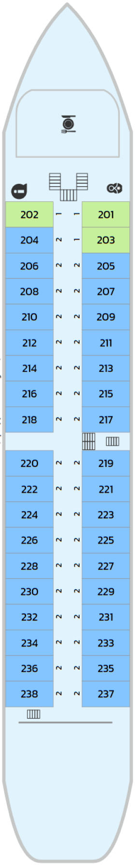 Схема палубы