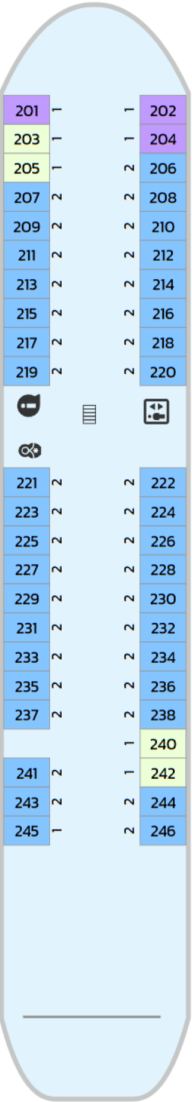 Схема палубы