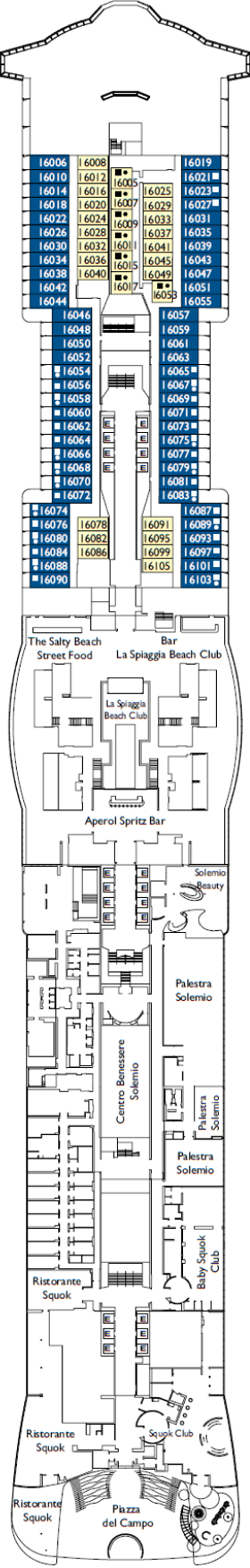 Схема палубы