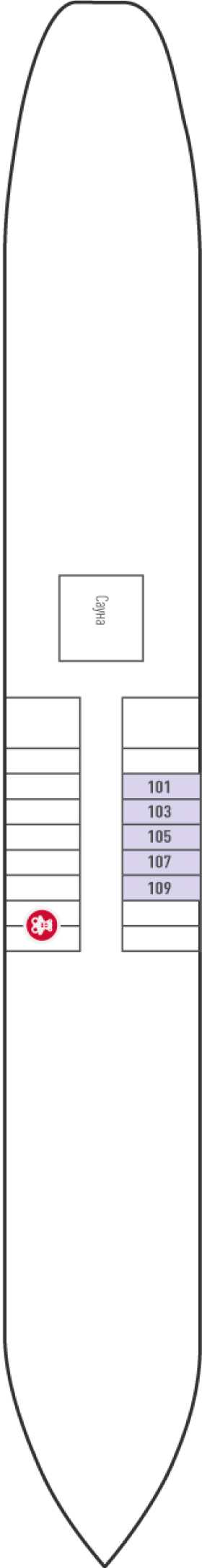 Схема палубы