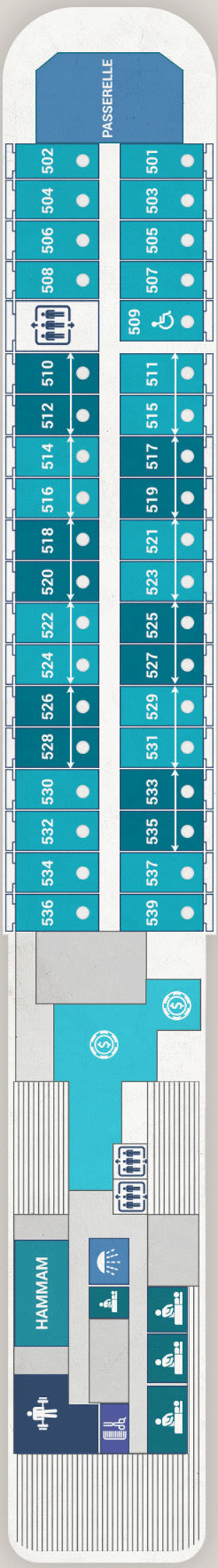 Схема палубы