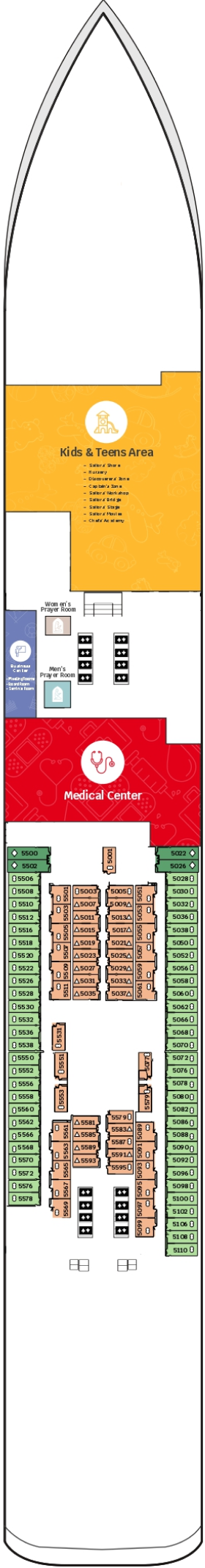 Схема палубы