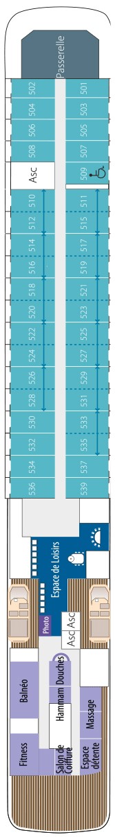 Схема палубы