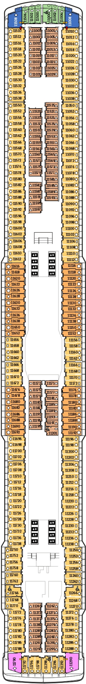 Схема палубы