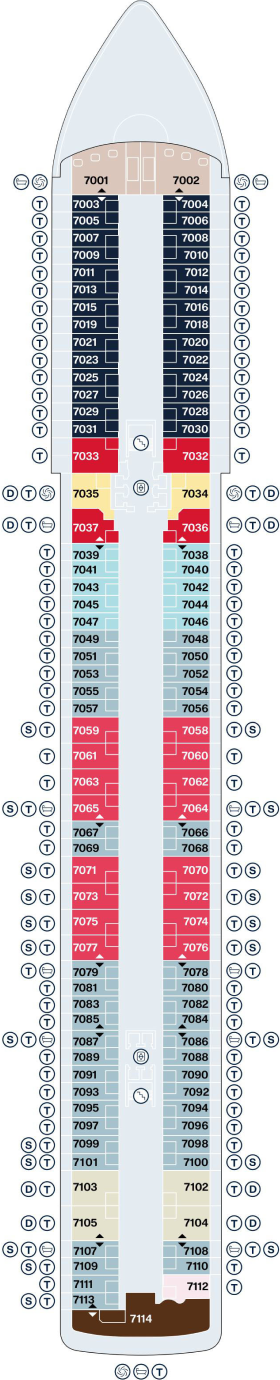 Схема палубы