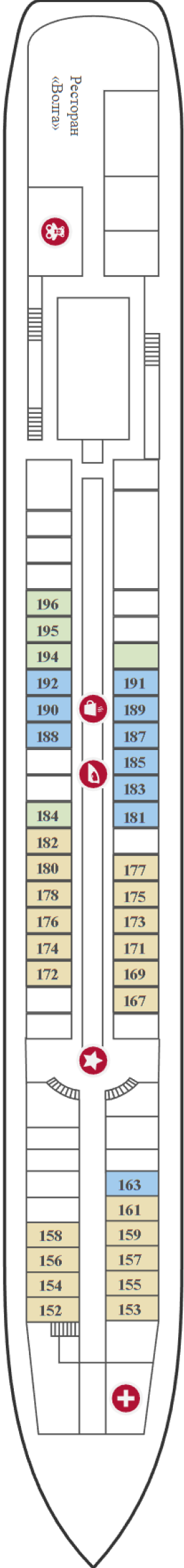 Схема палубы