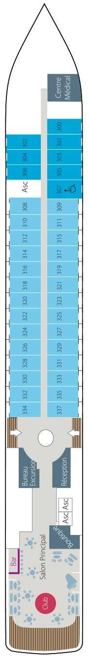 Схема палубы