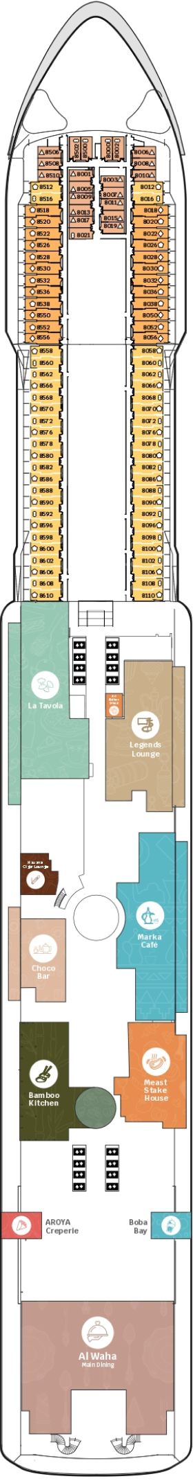 Схема палубы