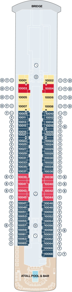 Схема палубы