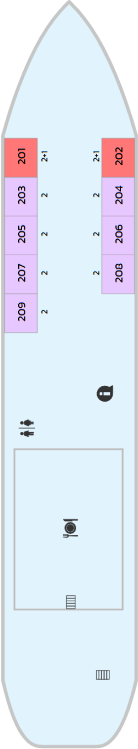 Схема палубы
