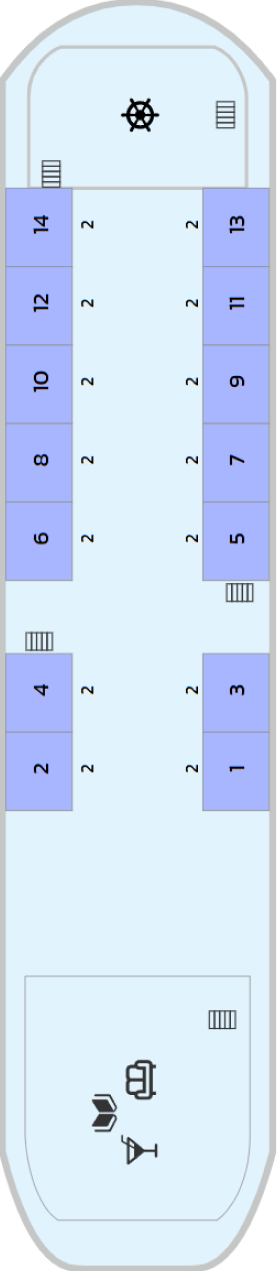 Схема палубы