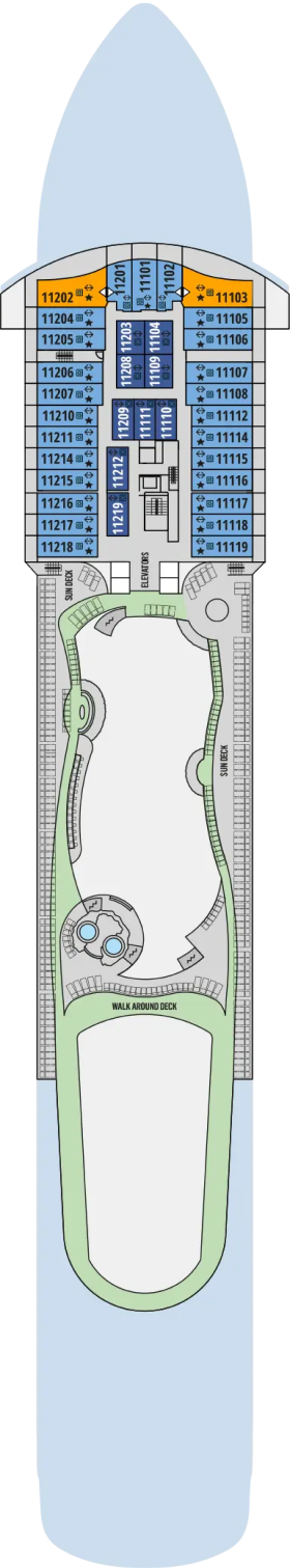 Схема палубы