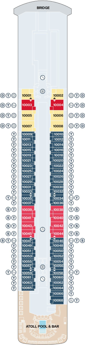 Схема палубы