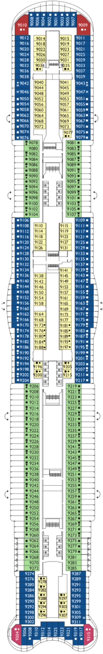 Схема палубы