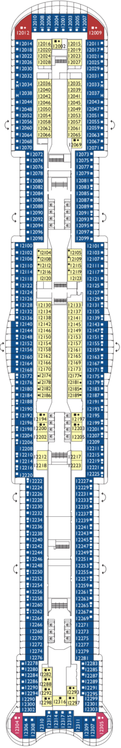 Схема палубы