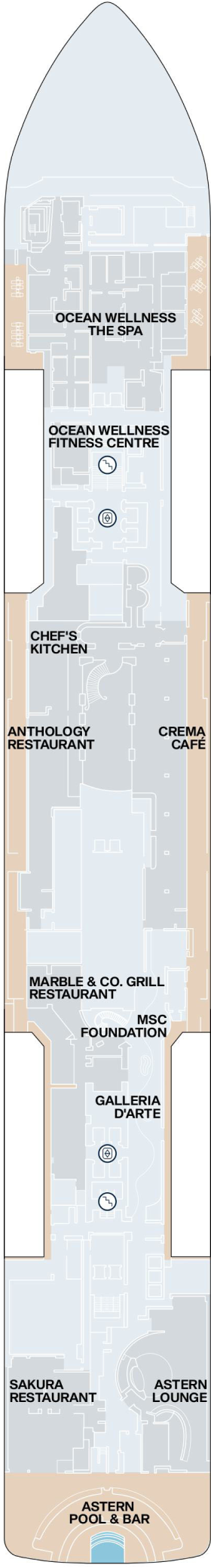 Схема палубы