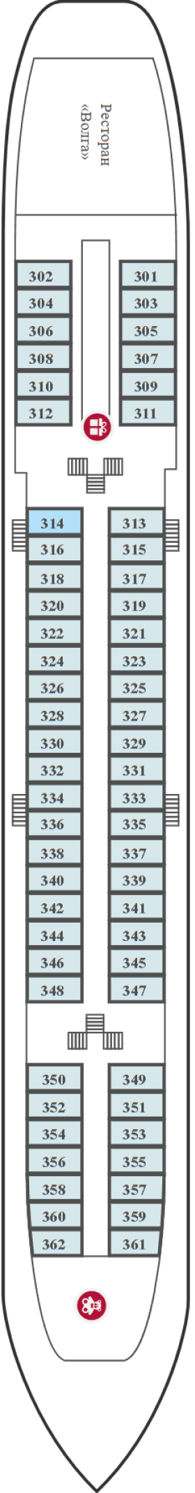 Схема палубы