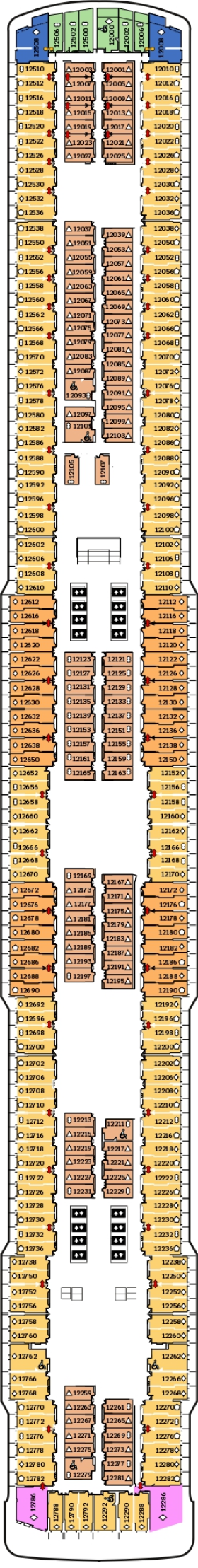 Схема палубы