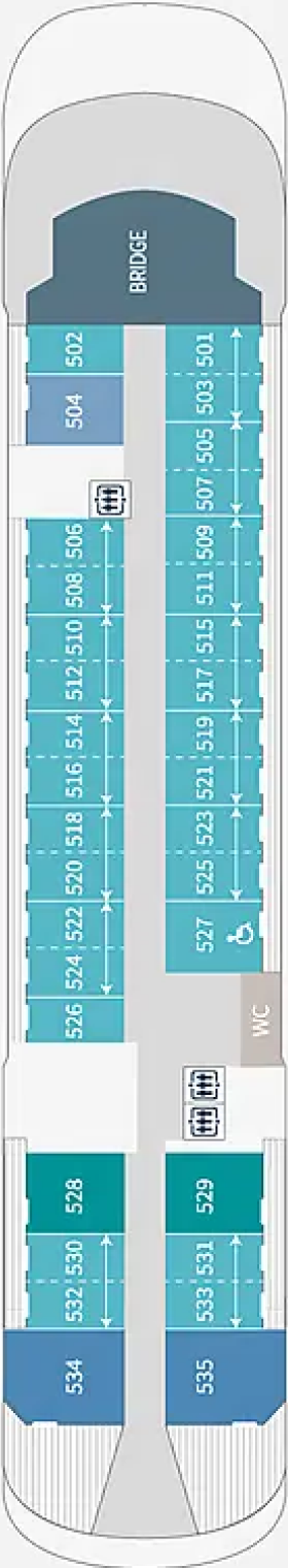 Схема палубы