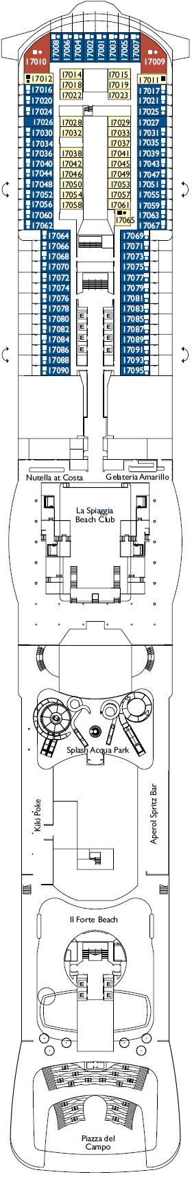 Схема палубы