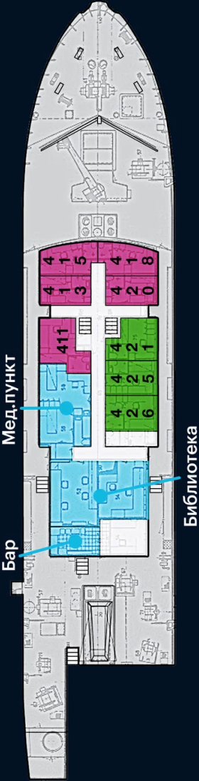 Схема палубы